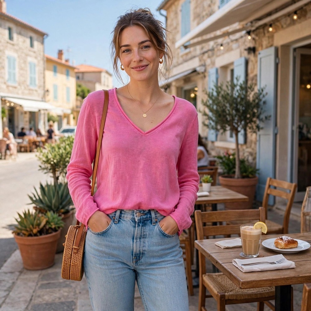 J. Crew Pink Relaxed Blouse
